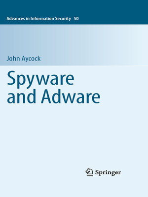 cover image of Spyware and Adware